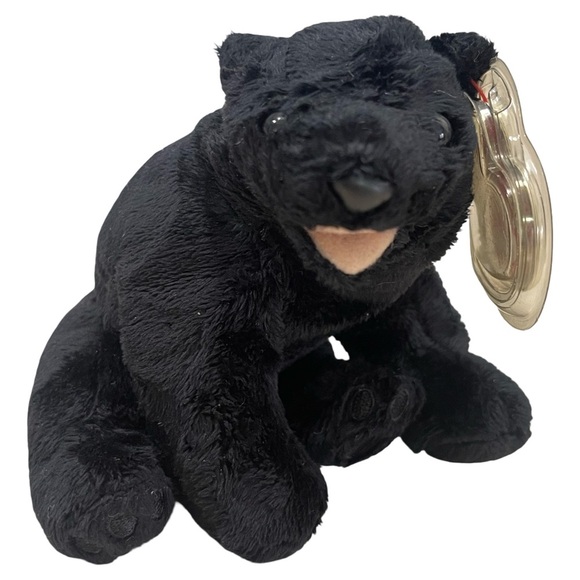 Ty Beanie Baby CINDERS the Black Bear 2000 Collectible Retired Plush Stuffed - Picture 1 of 8